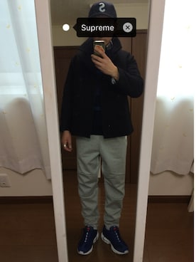 「アイテム（ピーコート）」を使った、KZTFR@m.jpさん（メンズ・173cm・30代）の冬コーディネート