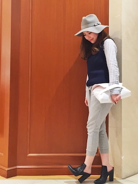 「MERCURYDUO（マーキュリーデュオ）のアイテム（その他）」を使った、原田歩実さん（レディース・157cm）の春コーディネート
