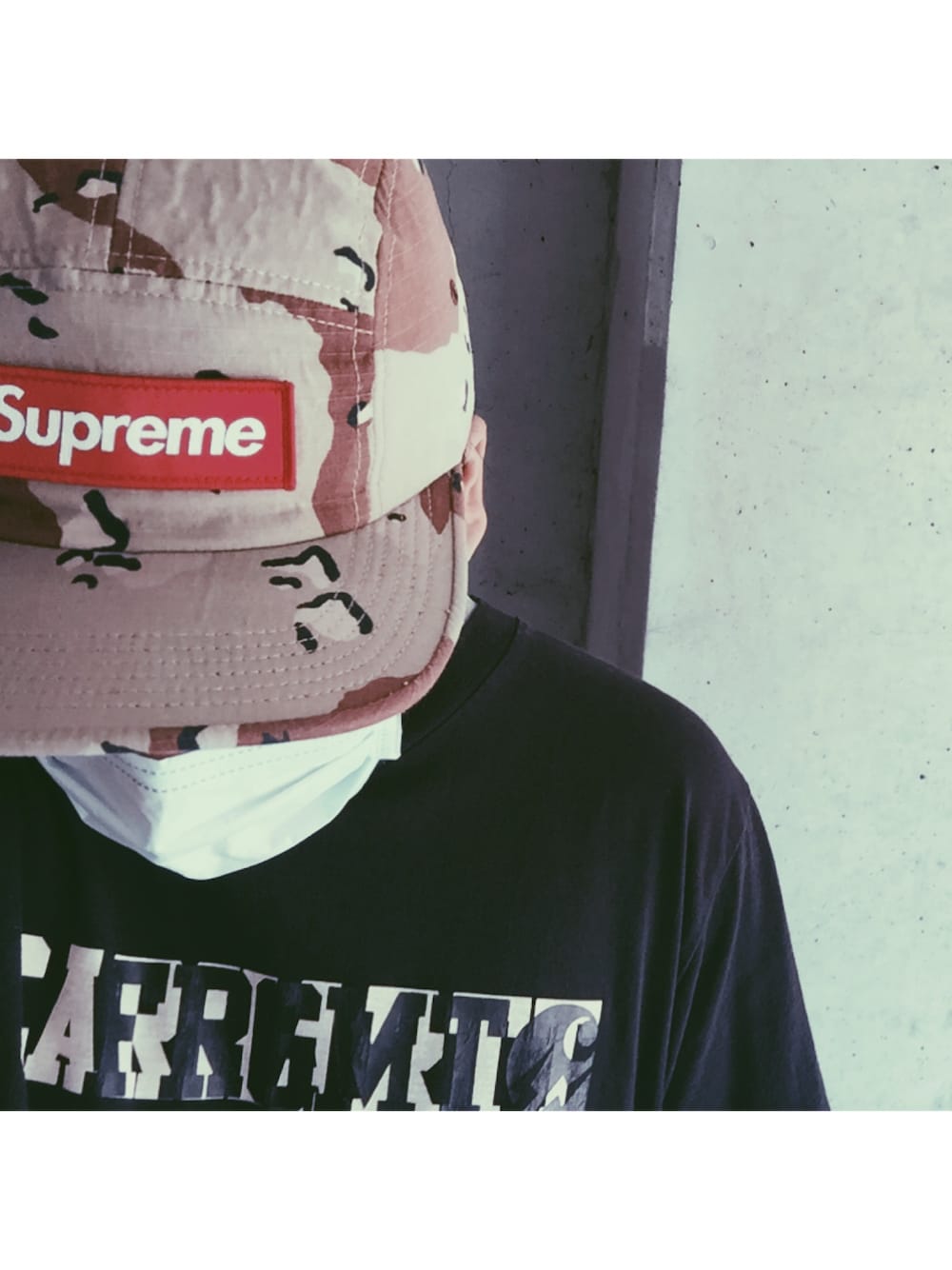 「Supreme のアイテム（キャップ、その他）」を使った、fragmentさん（メンズ・178cm）の夏コーディネートの1枚目の写真