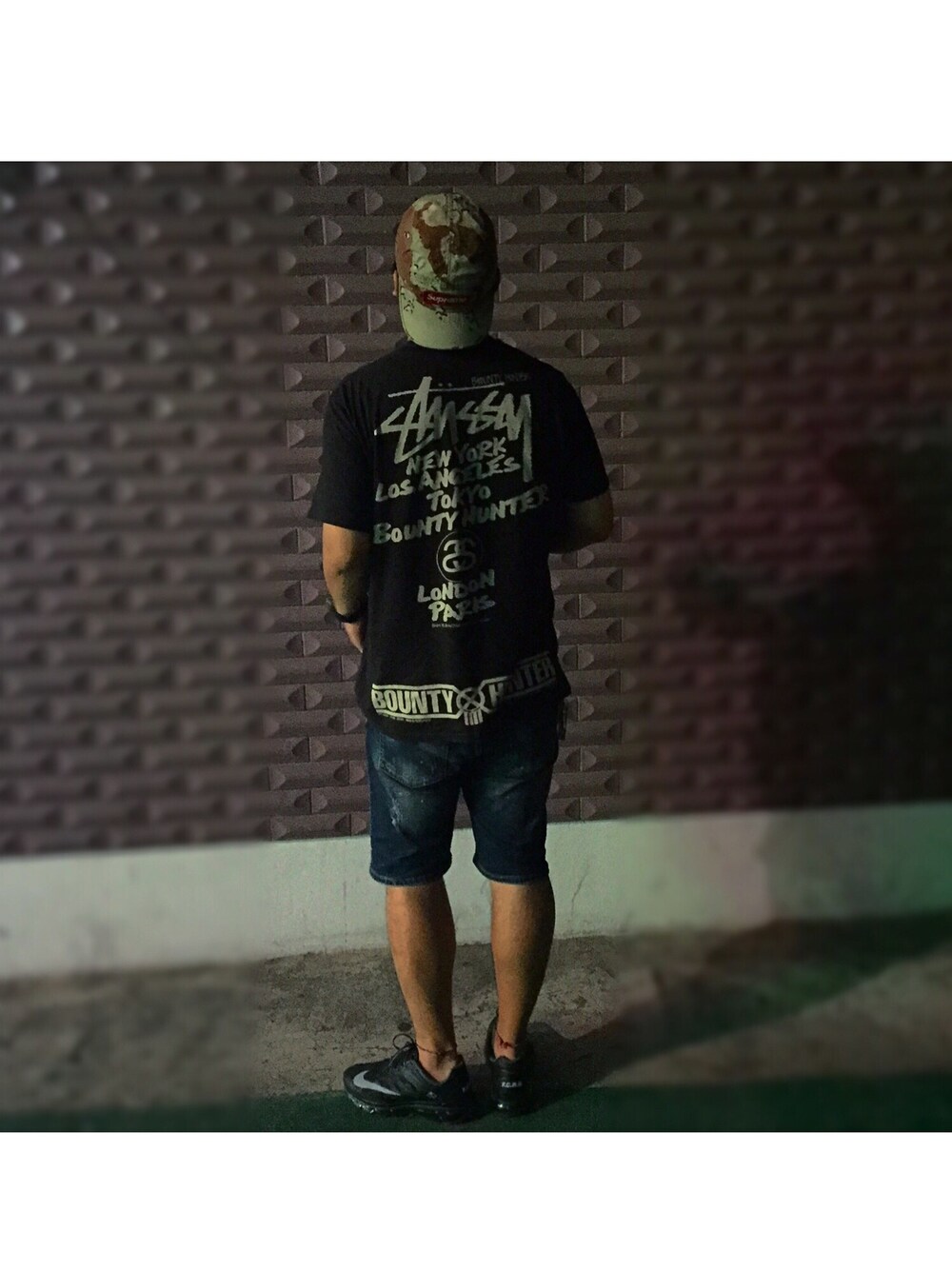 「mastermind JAPAN、mastermindjapan、FCRB、F.C.Real Bristol、supreme、Supreme(シュプリーム)、BOUNTY HUNTER、BOUNTY HUNTER(BOUNTY HUNTER)、NIKE、SOPHNET.」｜「Supreme のアイテム（キャップ、その他）」を使った、fragmentさん（メンズ・178cm）の夏コーディネートの1枚目の写真