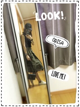 「ミディスカート」｜Orisattiさん（レディース・160cm）の夏コーディネート
