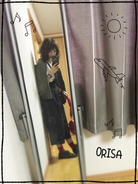 「CLANE（クラネ）のアイテム（MA-1）」を使った、Orisattiさん（レディース・160cm）の秋コーディネート