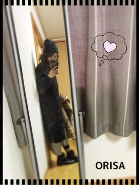 「ゆるずる」｜「アイテム（ジャケット/アウター）」を使った、Orisattiさん（レディース・160cm）の冬コーディネート