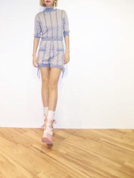 「PAMEO POSE（パメオポーズ）のアイテム（つなぎ/オールインワン）」を使った、PELIさん（レディース・158cm）の冬コーディネート