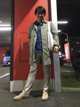 「417 EDIFICE（フォーワンセブンエディフィス）のアイテム（チノパンツ）」を使った、ken_hさん（メンズ・162cm）の秋コーディネート