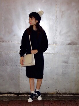 「Maiami（マイアミ）のアイテム」を使った、HARUKAさん（レディース・150cm）の秋コーディネート