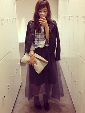 「PRADA（プラダ）のアイテム（ブーティ）」を使った、ayさん（レディース・156cm）の春コーディネート
