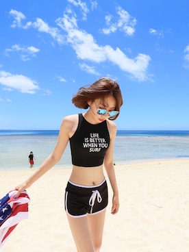「 水着」｜DAILYABOUTさん（レディース・164cm）の春コーディネート