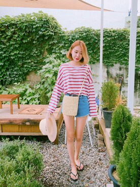 「Dailyabout（デイリーアバウト）のアイテム」を使った、DAILYABOUTさん（レディース・164cm）の夏コーディネート