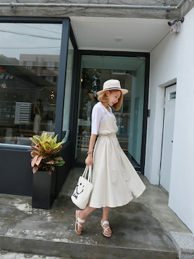 「Dailyabout（デイリーアバウト）のアイテム」を使った、DAILYABOUTさん（レディース・164cm）の夏コーディネート