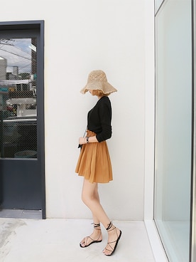 「Dailyabout（デイリーアバウト）のアイテム」を使った、DAILYABOUTさん（レディース・164cm）の夏コーディネート