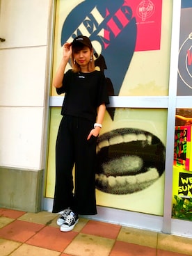 「SPALDING（スポルディング）のアイテム（帽子）」を使った、た ぴ さん（レディース・166cm）の夏コーディネート