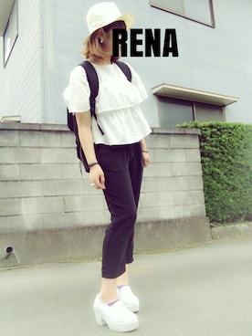 renaさん(レディース・163cm)の夏コーディネート
