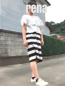 renaさん(レディース・163cm)の夏コーディネート