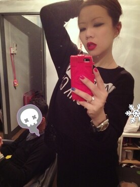 「NARS（ナーズ）のアイテム（口紅/リップティント/グロス）」を使った、VanSy Cさん（レディース・166cm）の冬コーディネート