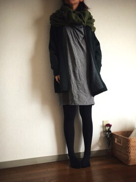 「NOMBRE IMPAIR（ノンブルアンペール）のアイテム（ジャケット/アウター）」を使った、neco.さん（レディース・161cm）の秋コーディネート