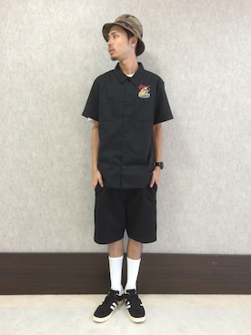 「ワークパンツ」｜鈴木　義人さん（メンズ・174cm）の夏コーディネート