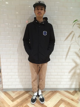 「XLARGE（エクストララージ）のアイテム（その他アウター）」を使った、鈴木　義人さん（メンズ・174cm）の秋コーディネート