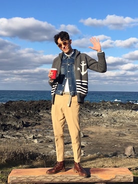 「menswear」｜동바오さん（メンズ・184cm）の冬コーディネート