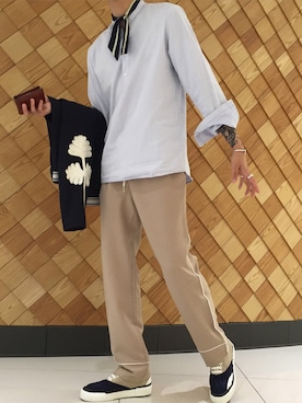 「Our Legacy（アワーレガシー）のアイテム（ジャケット/アウター）」を使った、동바오さん（メンズ・184cm）の春コーディネート