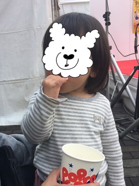 「KP DECO（ケーピーデコ）のアイテム」を使った、kanaさん（キッズ・80cm）の秋コーディネート