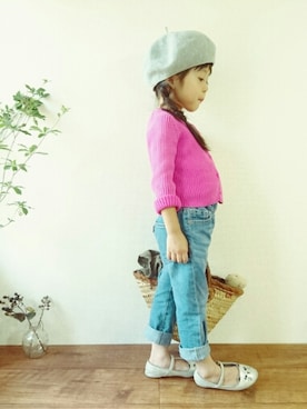 「ドラフトGAP」｜「アイテム（バレエシューズ）」を使った、mayuuさん（キッズ・100cm）の夏コーディネート