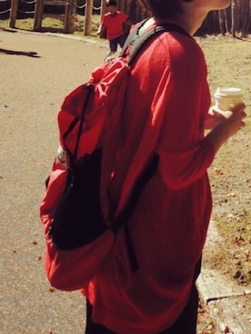 「Hands of creation（ハンズオブクリエイション）のアイテム（ニット/セーター）」を使った、TAKAさん（レディース・158cm）の冬コーディネート