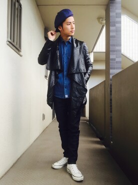 「JOHN LAWRENCE SULLIVAN」｜「アイテム（その他アウター）」を使った、ありぴょん先生さん（メンズ・173cm）の冬コーディネート