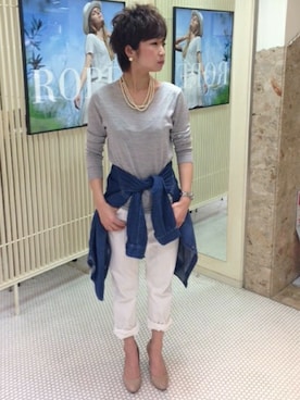 スタッフさん(レディース・158cm)の春コーディネート