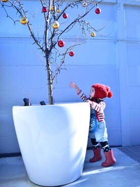 「FOREVER 21（フォーエバー トゥエンティーワン）のアイテム」を使った、キリマサエさん（キッズ・80cm）の冬コーディネート