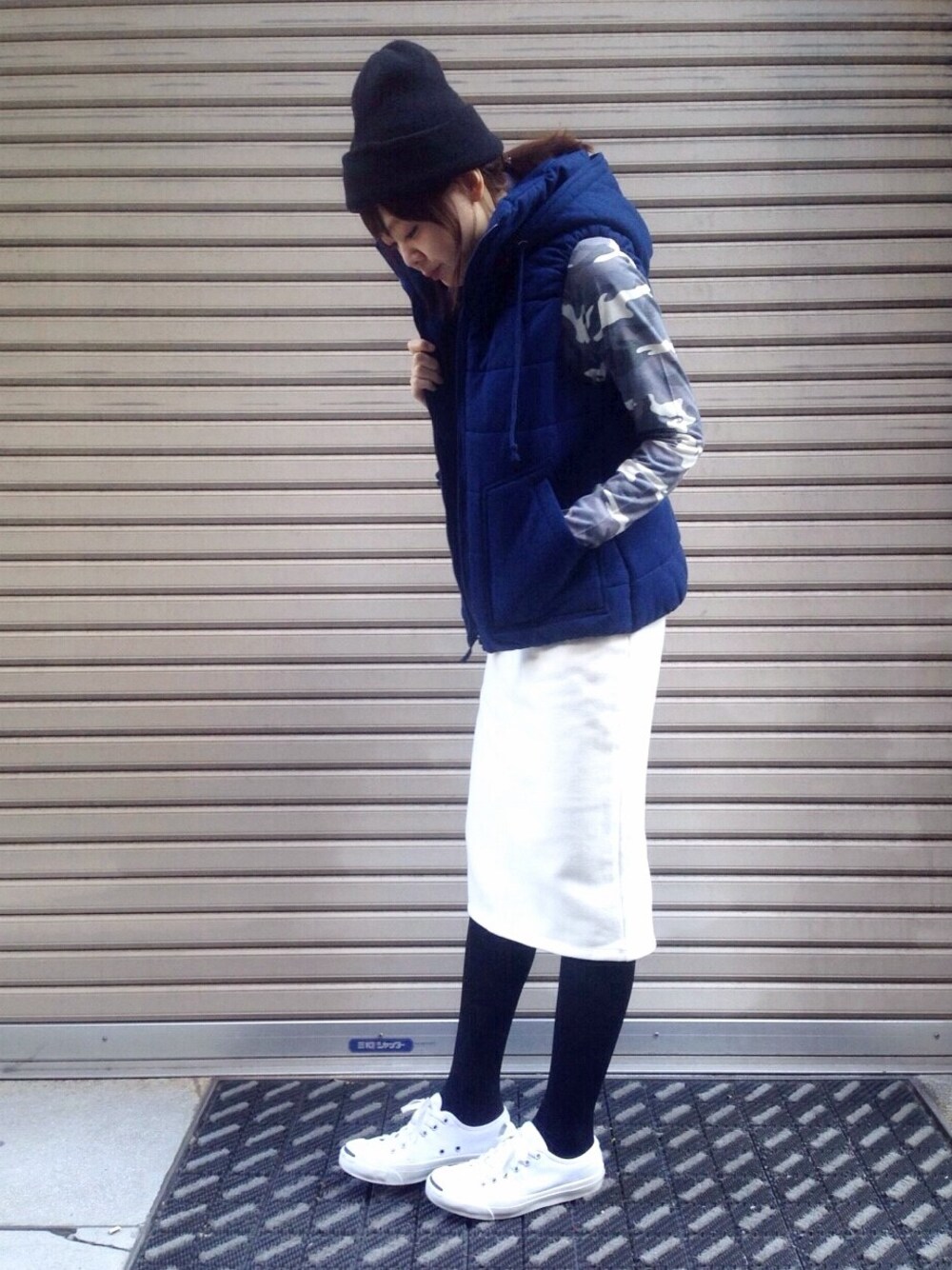 New Balance ホワイト ダウンベスト ダウンスカート セット 1 New