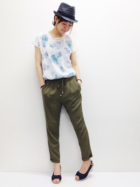 おかださん（レディース・164cm）の夏コーディネート
