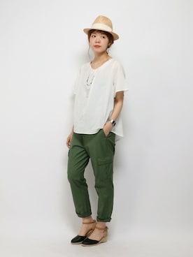 おかださん（レディース・164cm）の夏コーディネート