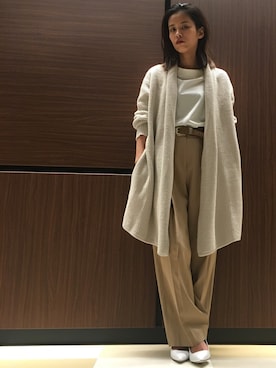 「ワッフル」｜はるさん（レディース・152cm）の冬コーディネート