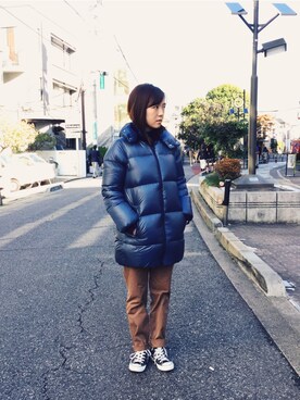 「HELLY HANSEN（ヘリーハンセン）のアイテム（ジャケット/アウター）」を使った、HELLY HANSEN原宿店さん（メンズ・170cm）の冬コーディネート