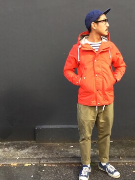 「HELLY HANSEN（ヘリーハンセン）のアイテム（ジャケット/アウター）」を使った、HELLY HANSEN原宿店さん（メンズ・170cm）の冬コーディネート