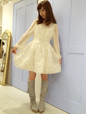 「オリジナル」｜「アイテム（ワンピース/ドレス）」を使った、、さん（レディース・157cm）の冬コーディネート