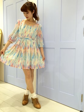 「オリジナル」｜「アイテム（ワンピース/ドレス）」を使った、、さん（レディース・157cm）の冬コーディネート