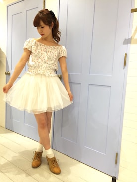 「ISBIT（アイズビット）のアイテム（トップス）」を使った、、さん（レディース・157cm）の春コーディネート