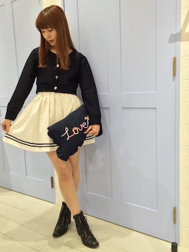 「アイテム（スカート）」を使った、、さん（レディース・157cm）の春コーディネート