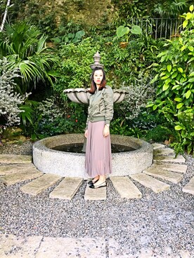 「FOREVER 21（フォーエバー トゥエンティーワン）のアイテム（スーツジャケット）」を使った、邵子龍さん（レディース・167cm）の秋コーディネート