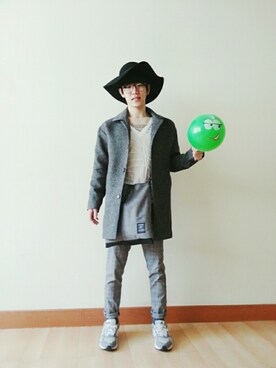 「school」｜「アイテム（ジャケット/アウター）」を使った、임영환さん（メンズ・172cm）の春コーディネート