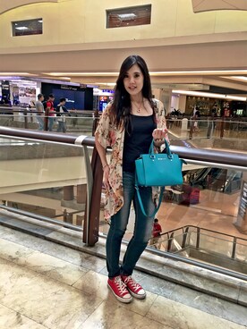 「zaloramy」｜「アイテム（ハンドバッグ）」を使った、riena44さん（レディース・171cm）の春コーディネート