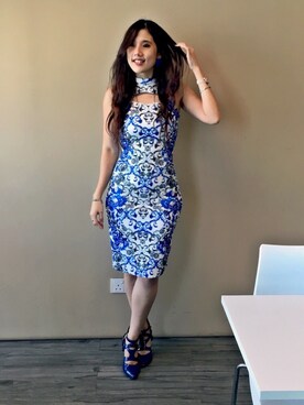「zaloramy」｜「アイテム（ワンピース/ドレス）」を使った、riena44さん（レディース・171cm）の春コーディネート