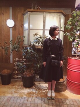 「PRADA（プラダ）のアイテム（シューズ）」を使った、JoJoさん（レディース・158cm）の夏コーディネート