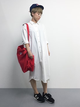 「5441 by sunduck（ゴーヨンヨンイチバイサンダック）のアイテム」を使った、MIKULUさん（レディース・157cm）の夏コーディネート