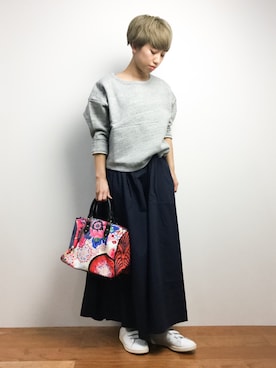 「MidiUmi（ミディウミ）のアイテム」を使った、MIKULUさん（レディース・157cm）の夏コーディネート