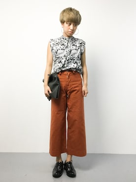 「Narcissus（ナルシス）のアイテム（トップス）」を使った、MIKULUさん（レディース・157cm・10代）の秋コーディネート