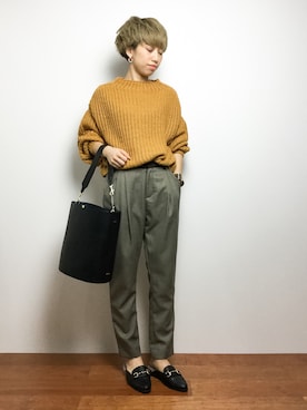 「アイテム（ハンドバッグ）」を使った、MIKULUさん（レディース・157cm・10代）の秋コーディネート