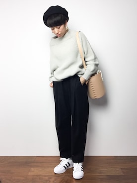 「RBS（アールビーエス）のアイテム（バッグ）」を使った、MIKULUさん（レディース・157cm）の秋コーディネート